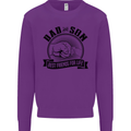 Dad & Son Best Friends For Life Kids Sweatshirt Jumper Purple