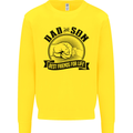 Dad & Son Best Friends For Life Kids Sweatshirt Jumper Yellow