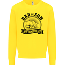 Dad & Son Best Friends For Life Kids Sweatshirt Jumper Yellow