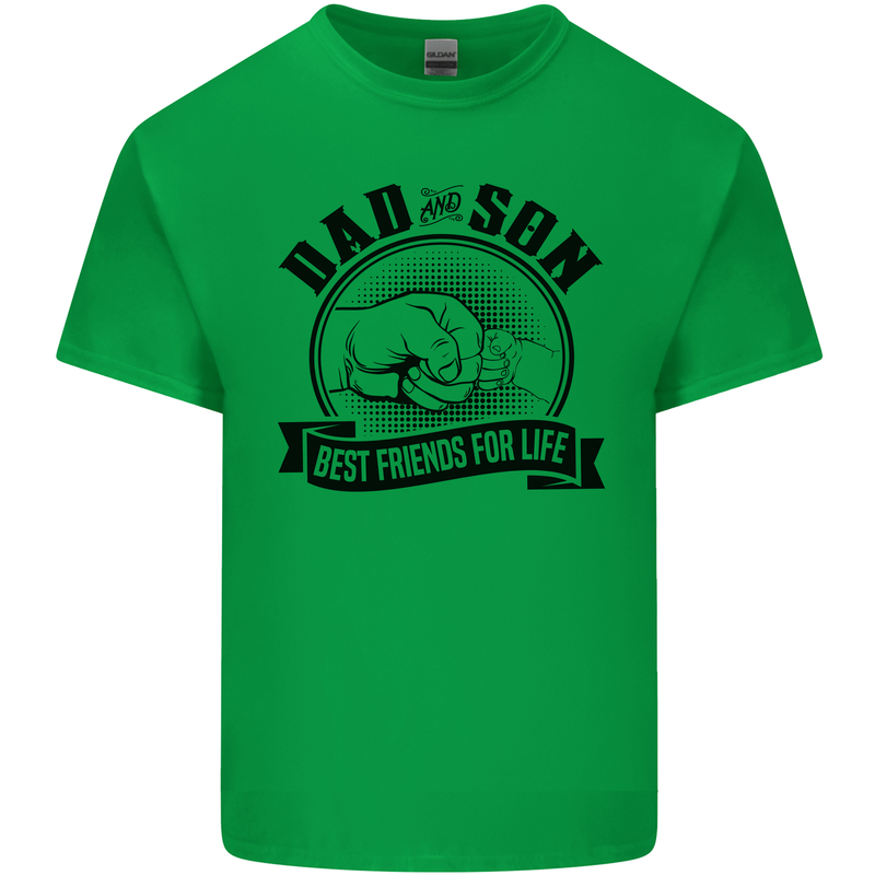 Dad & Son Best Friends For Life Kids T-Shirt Childrens Irish Green
