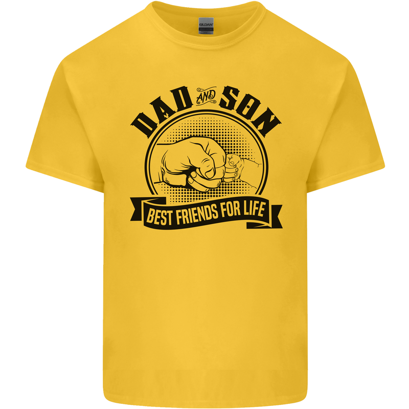 Dad & Son Best Friends For Life Kids T-Shirt Childrens Yellow