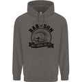 Dad & Son Best Friends For Life Mens 80% Cotton Hoodie Charcoal