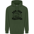 Dad & Son Best Friends For Life Mens 80% Cotton Hoodie Forest Green