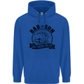 Dad & Son Best Friends For Life Mens 80% Cotton Hoodie Royal Blue
