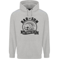Dad & Son Best Friends For Life Mens 80% Cotton Hoodie Sports Grey