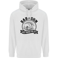 Dad & Son Best Friends For Life Mens 80% Cotton Hoodie White