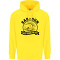 Dad & Son Best Friends For Life Mens 80% Cotton Hoodie Yellow