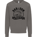 Dad & Son Best Friends For Life Mens Sweatshirt Jumper Charcoal