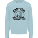 Dad & Son Best Friends For Life Mens Sweatshirt Jumper Light Blue