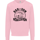 Dad & Son Best Friends For Life Mens Sweatshirt Jumper Light Pink
