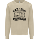 Dad & Son Best Friends For Life Mens Sweatshirt Jumper Sand