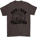 Dad & Son Best Friends For Life Mens T-Shirt Cotton Gildan Dark Chocolate
