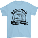 Dad & Son Best Friends For Life Mens T-Shirt Cotton Gildan Light Blue