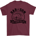 Dad & Son Best Friends For Life Mens T-Shirt Cotton Gildan Maroon