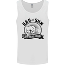 Dad & Son Best Friends For Life Mens Vest Tank Top White