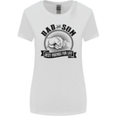 Dad & Son Best Friends For Life Womens Wider Cut T-Shirt White