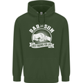 Dad & Son Best Friends for Life Childrens Kids Hoodie Forest Green