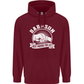 Dad & Son Best Friends for Life Childrens Kids Hoodie Maroon