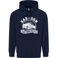 Dad & Son Best Friends for Life Childrens Kids Hoodie Navy Blue