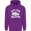Dad & Son Best Friends for Life Childrens Kids Hoodie Purple