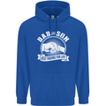 Dad & Son Best Friends for Life Childrens Kids Hoodie Royal Blue