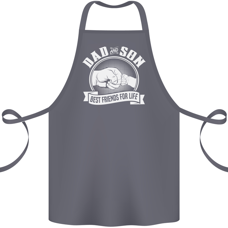 Dad & Son Best Friends for Life Cotton Apron 100% Organic Steel
