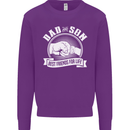 Dad & Son Best Friends for Life Kids Sweatshirt Jumper Purple
