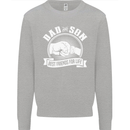 Dad & Son Best Friends for Life Kids Sweatshirt Jumper Sports Grey