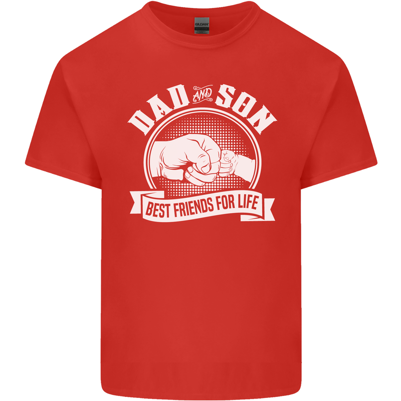 Dad & Son Best Friends for Life Kids T-Shirt Childrens Red