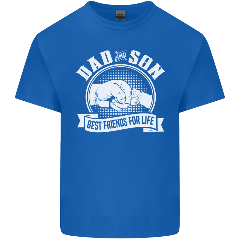 Dad & Son Best Friends for Life Kids T-Shirt Childrens Royal Blue