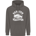 Dad & Son Best Friends for Life Mens 80% Cotton Hoodie Charcoal