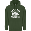 Dad & Son Best Friends for Life Mens 80% Cotton Hoodie Forest Green