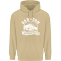 Dad & Son Best Friends for Life Mens 80% Cotton Hoodie Sand