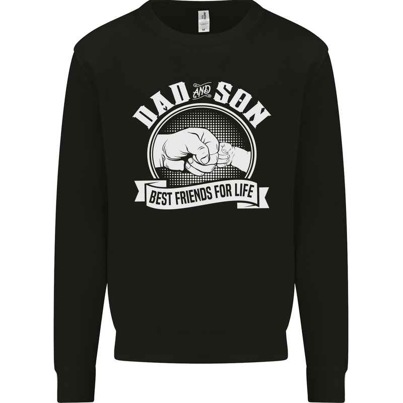 Dad & Son Best Friends for Life Mens Sweatshirt Jumper Black