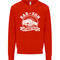 Dad & Son Best Friends for Life Mens Sweatshirt Jumper Bright Red