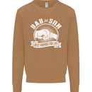 Dad & Son Best Friends for Life Mens Sweatshirt Jumper Caramel Latte