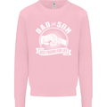 Dad & Son Best Friends for Life Mens Sweatshirt Jumper Light Pink