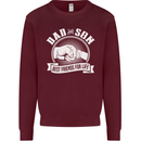 Dad & Son Best Friends for Life Mens Sweatshirt Jumper Maroon