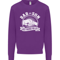 Dad & Son Best Friends for Life Mens Sweatshirt Jumper Purple