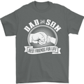 Dad & Son Best Friends for Life Mens T-Shirt Cotton Gildan Charcoal