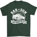 Dad & Son Best Friends for Life Mens T-Shirt Cotton Gildan Forest Green