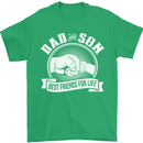 Dad & Son Best Friends for Life Mens T-Shirt Cotton Gildan Irish Green