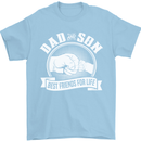 Dad & Son Best Friends for Life Mens T-Shirt Cotton Gildan Light Blue