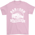Dad & Son Best Friends for Life Mens T-Shirt Cotton Gildan Light Pink