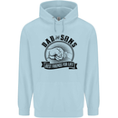 Dad & Sons Best Friends Father's Day Childrens Kids Hoodie Light Blue