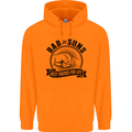 Dad & Sons Best Friends Father's Day Childrens Kids Hoodie Orange
