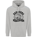 Dad & Sons Best Friends Father's Day Childrens Kids Hoodie Sports Grey