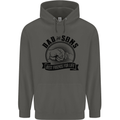 Dad & Sons Best Friends Father's Day Childrens Kids Hoodie Storm Grey