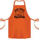 Dad & Sons Best Friends Father's Day Cotton Apron 100% Organic Orange