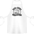 Dad & Sons Best Friends Father's Day Cotton Apron 100% Organic White